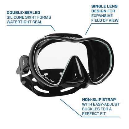 ScubaPro Solo Scuba Snorkeling Dive Mask