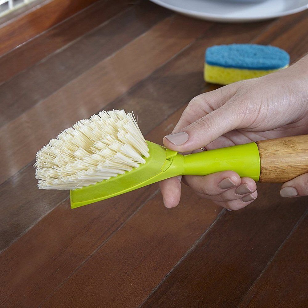 Full Circle Suds Up Cepillo de Platos y dispensador de jabón, Plumilla, Dish Brush, Brush Refills, 1