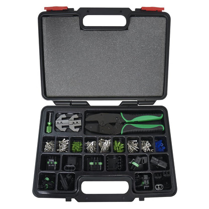 Astro Pneumatic Tool 9478 Weather Pack Kit de herramienta de carraca de engaste intercambiable y accesorios (220 piezas)