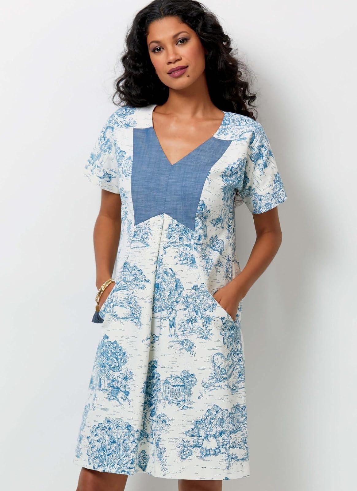Butterick Patterns B6567E50 - Patrones de costura para vestidos de mujer (tallas 42-46)