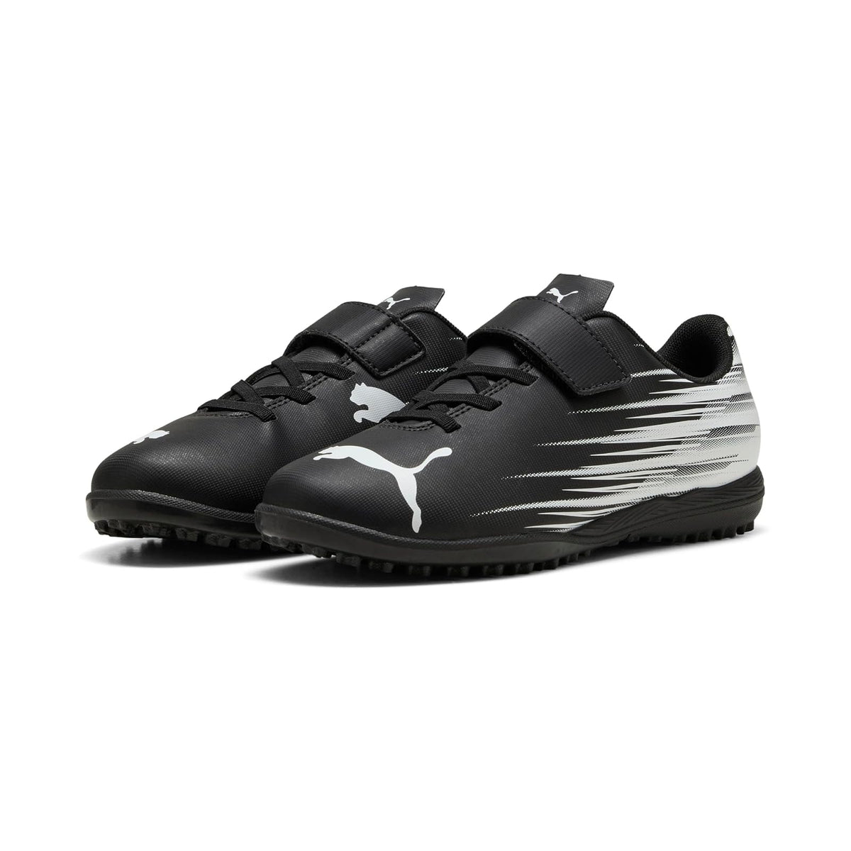 PUMA, Multitacos de Fútbol ATTACANTO II V Jr, Unisex, Negro, Talla 22