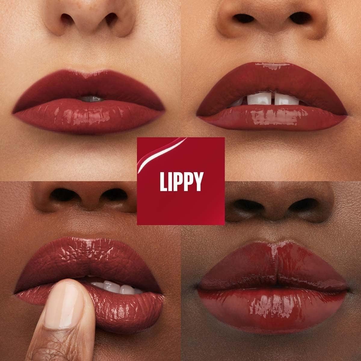 Maybelline New York Kit 4 Pack Superstay Vinyl Ink Coy + Cheeky + Royal + Lippy Labiales líquidos de larga duración