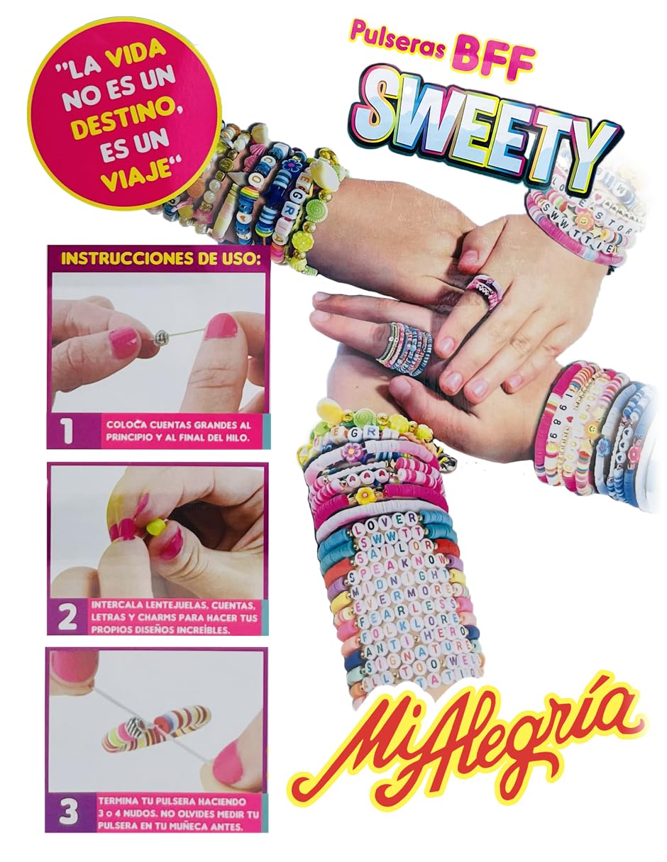 Mi Alegria Pulseras BFF - Sweety, Multicolor