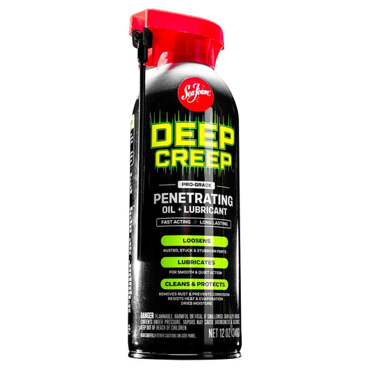 Sea Foam DC14MX Deep Creep Lubricante 473mL | Aflojador de óxido y penetrante de corrosión, lubricante de metal para herramientas, bisagras, engranajes y piezas móviles