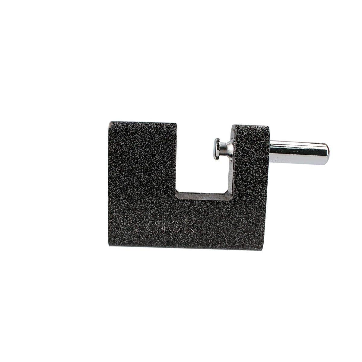 Lock Prolok P19C80 Candado de hierro para cortina metálica 80 mm, negro, llave estándar