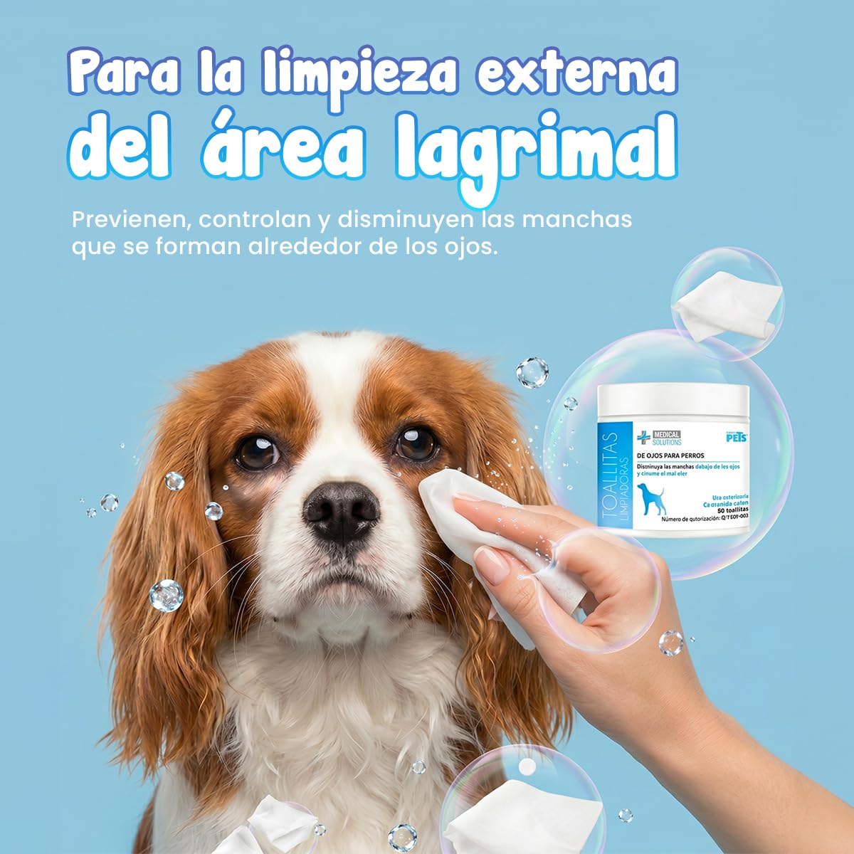 Fancy Pets MS Kit de Limpieza Básica para Perros con Limpiador de Oídos 125 ml, Toallitas para Ojos 80 pzas, Toallitas Húmedas 40 pzas, Removedor de Pelo y Shampoo Nutritivo 250 ml