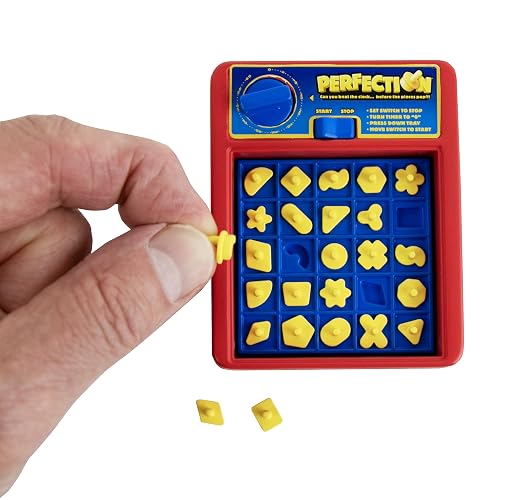 World's Smallest Perfection, juego en miniatura totalmente funcional, juego clásico de forma rápida para niños y adultos, juego de mesa, juegos familiares, juego de viaje, relleno de medias, cestas de