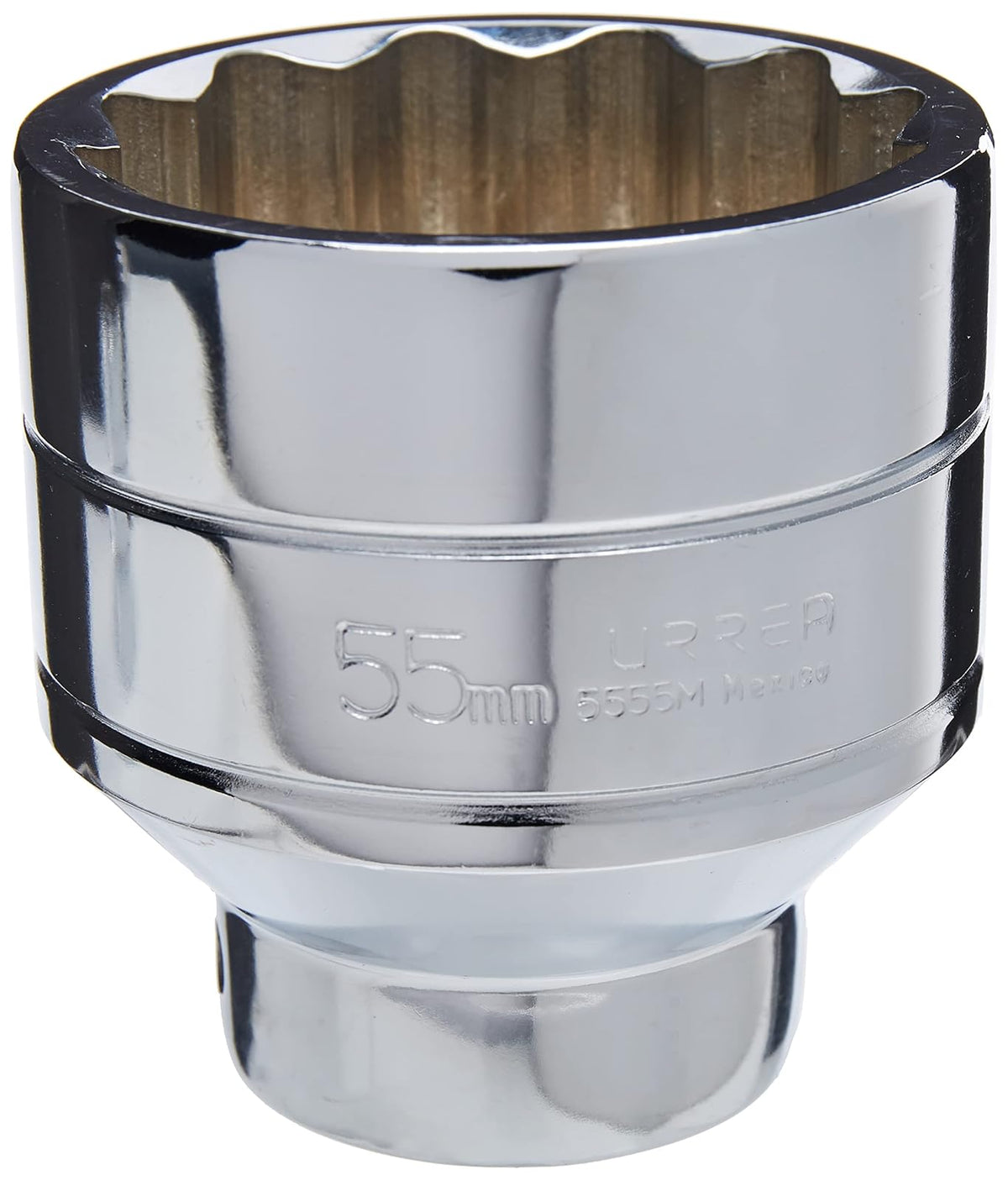 Urrea 5555M Dado cuadro de 3/4", 12 puntas, métrico, 55 mm - 55 mm - 12 puntas