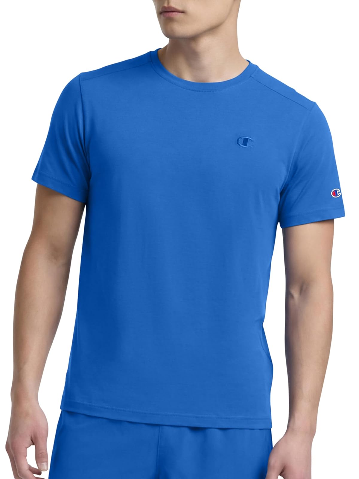 Champion LIFE Playera Cuello Redondo para Hombre - XL Alto - azul, (Nebulas Blue)