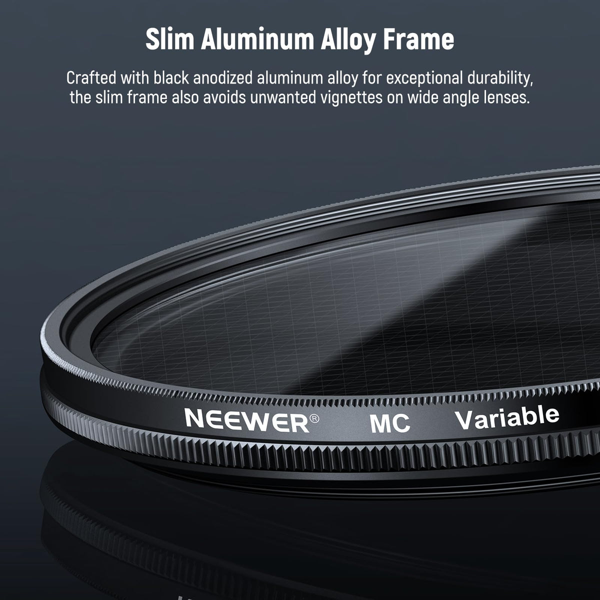 NEEWER - Filtro de Estrella Ajustable de 58 mm de 4/8 Puntos, visualización Cruzada giratoria multirevestimiento, Filtro de Lente de cámara, Marco de Metal Delgado y 3 paños de Limpieza para