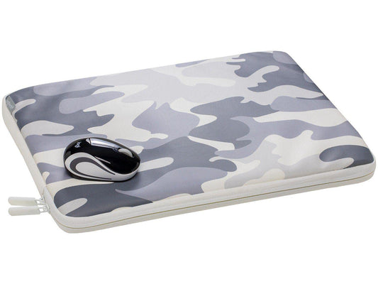 Logitech Mouse M187 y Funda para Laptop de 14", Color Negro/Camuflaje, Mini Mouse, Pack of/Paquete de 1