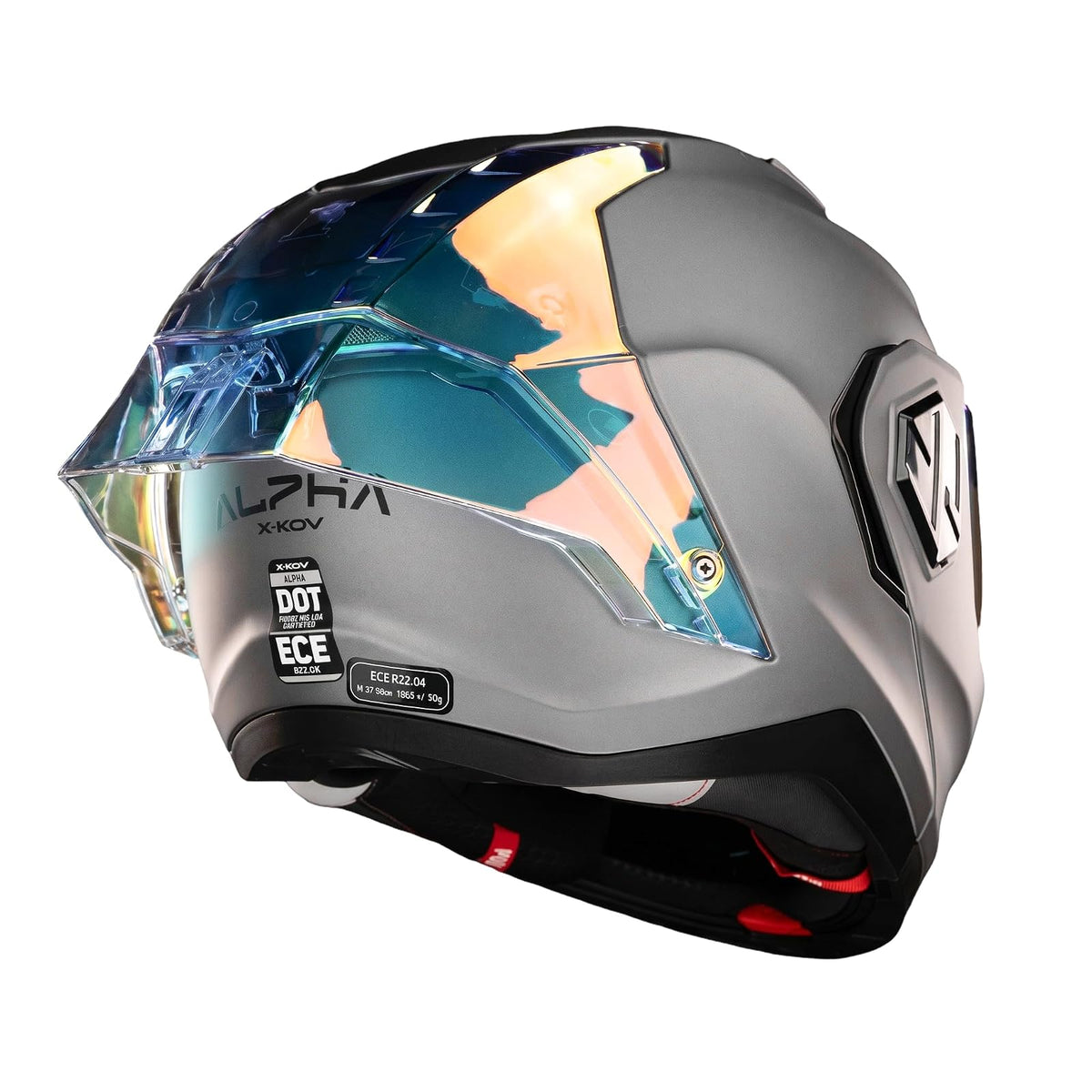 X-KOV Casco Alpha Gris Mate M