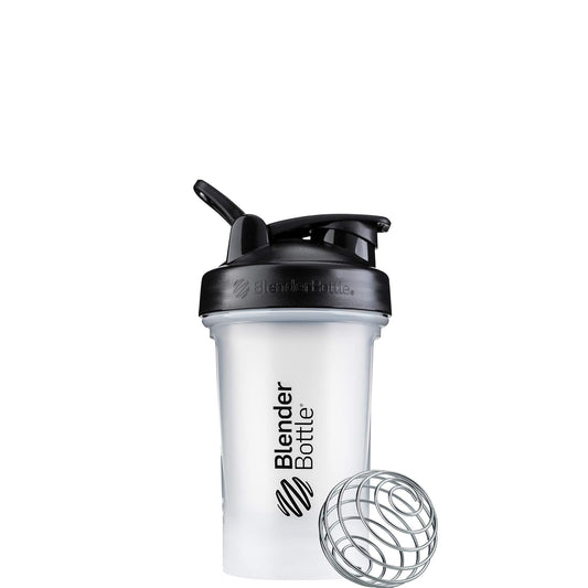 BlenderBottle Blender Bottle 847280057276 Bottle, Unisex-Adult, Black/Clear, 20-Ounce