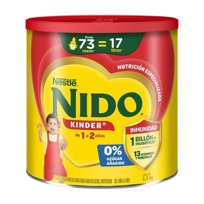 Nido Kinder, Alimento para Niños a partir de 1 año, Lata 2.5kg