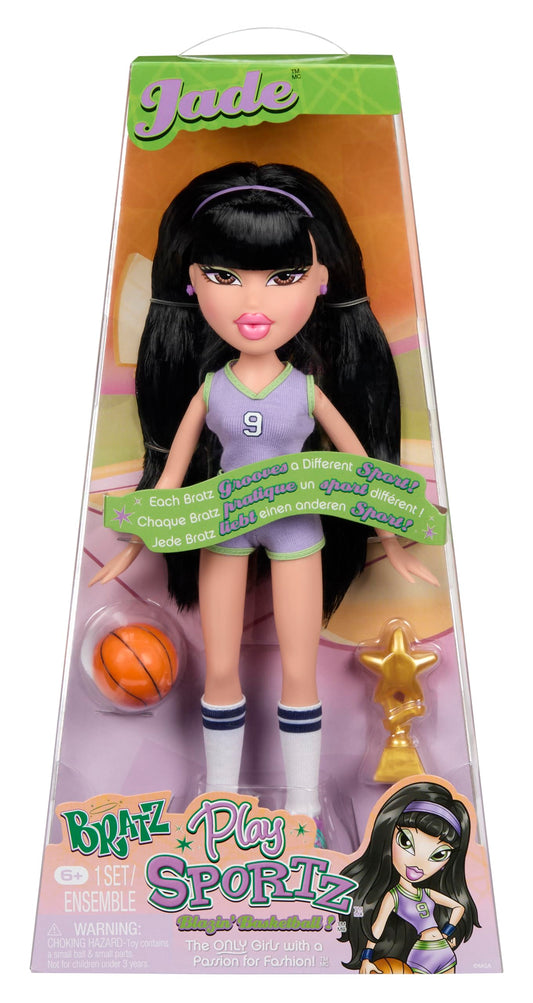 Bratz Play Sportz Jade Muñeca de Moda con Accesorios, Baloncesto