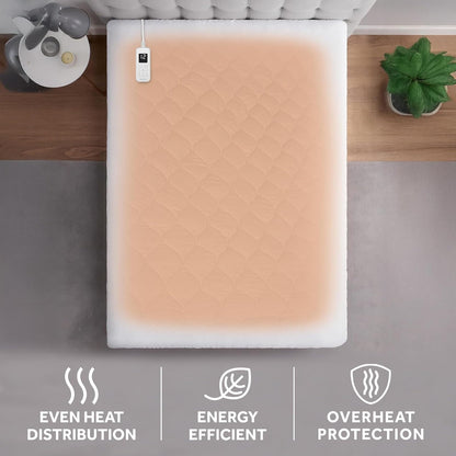 Sunbeam Heated Mattress Pad | Waterproof, 10 Heat Settings, Full