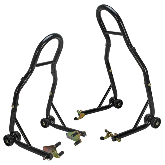 Extreme Max 5600.3211 Sport Bike Motorcycle Front & Rear Spool-Style Lift Stand - Fits Yamaha, Honda, Kawasaki, Suzuki, Ducati, BMW