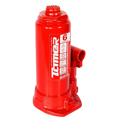 TAMER GTE-6 Gato Hidráulico de Botella con Tornillo de Extensión 6 Ton