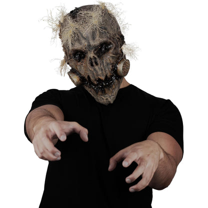 Ghoulish Productions Máscara De Látex Soul Harvester, Accesorio Látex Cosplay Alma Espantapájaros, Disfraz Aterrador para Halloween y Fiestas Temáticas, Cosplay Monstruos Clásicos, Diseño Artesanal