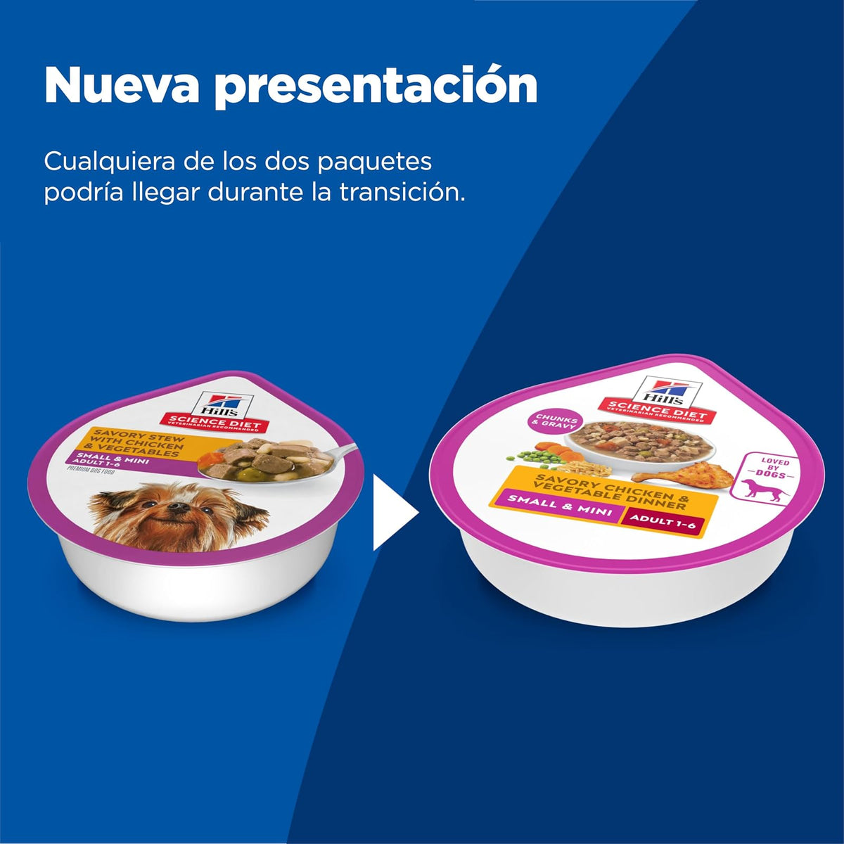 Hill's Science Diet Small Mini Alimento Húmedo para Perro Adulto 12Pack 99G | Alimento húmedo Hill's para perro, pollo real, razas pequeñas, digestión saludable, sistema inmunológico fuerte