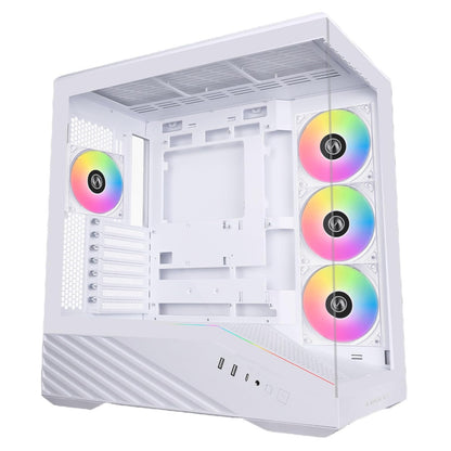 Lian LI Vector V100 White – ARGB ATX/mATX/ITX Case with Clean Pro Gamer Style