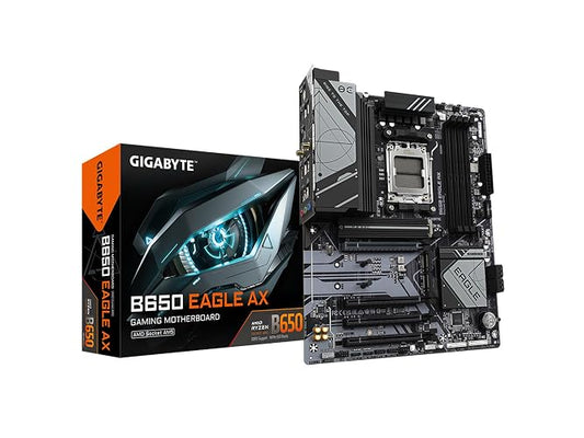 GIGABYTE B650 Eagle AX AM5 LGA 1718 AMD B650 ATX, DDR5 Triple M.2, PCIe 5.0, USB 3.2 Gen2x2 Tipo-C, AMD Wi-Fi 6E, Realtek GbE LAN