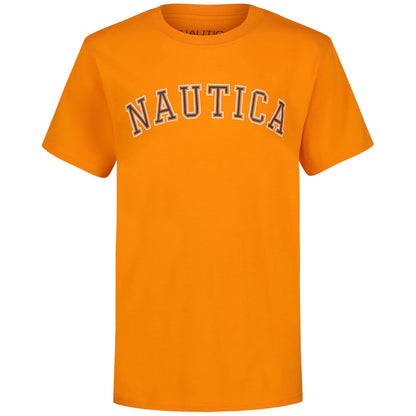 Nautica Playera de Manga Corta con Cuello Redondo para Niño - Varsity Arch caqui - 14-16