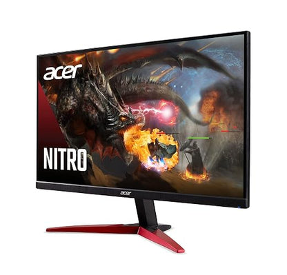 Acer Nitro KG241Y Sbiip Monitor Gamer de 23.8 Pulgadas | FHD 1920 x 1080, panel VA, 180 Hz, 1 ms, AMD FreeSync Premium, HDMI y DisplayPort