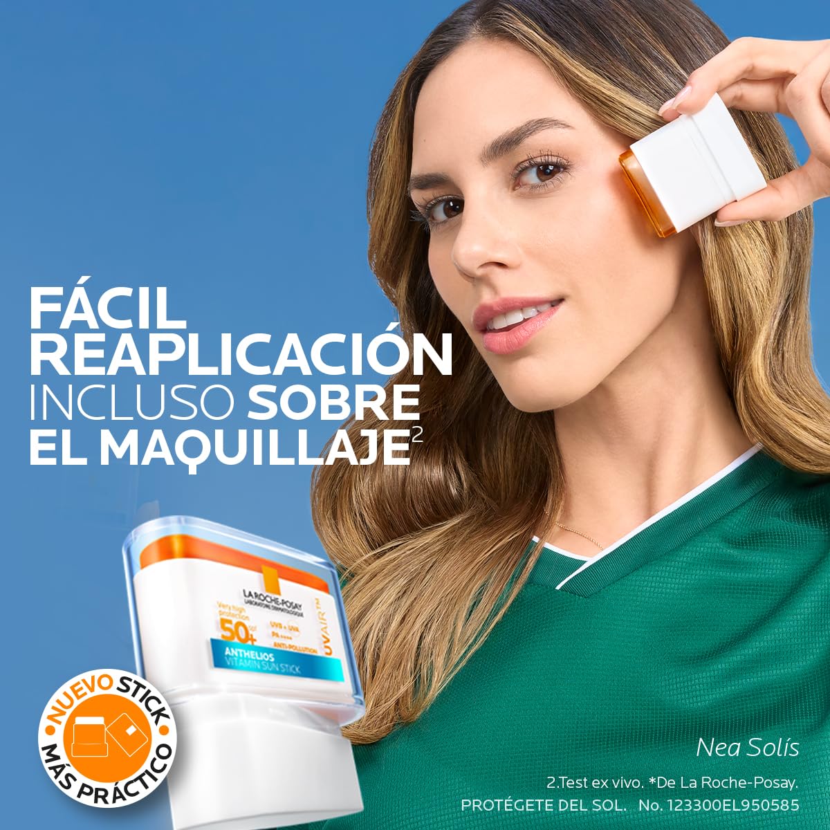 La Roche-Posay Anthelios UV AIR VITAMIN SUN STICK SPF 50+, Protector Solar en Barra de 10ml/9g