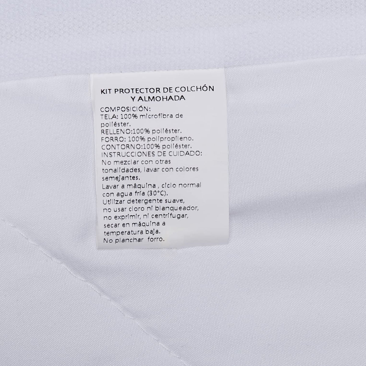 Spring Air Paquete de Protector y Almohada 100% Microfibra de Poliester - King Size