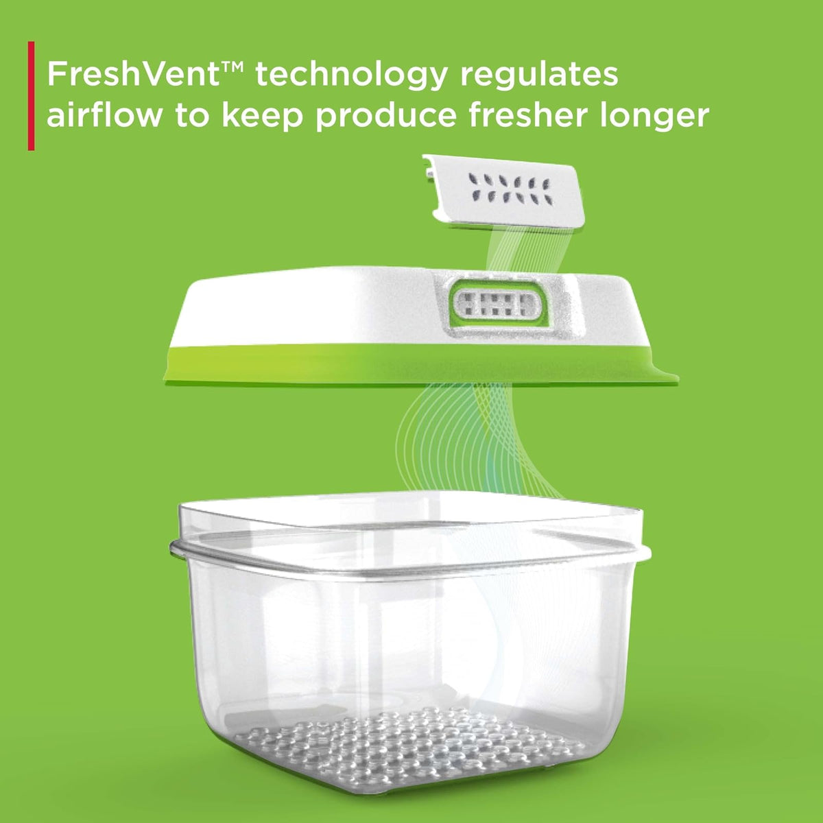 Rubbermaid FreshWorks Produce Saver, contenedores de almacenamiento medianos y grandes, juego de 8 piezas, transparente