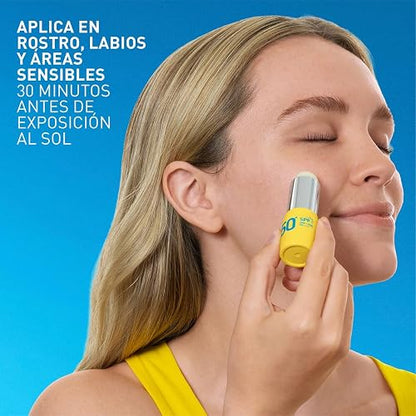CeraVe Stick Solar Invisible 50FPS alta protección solar para rostro y labios 8g