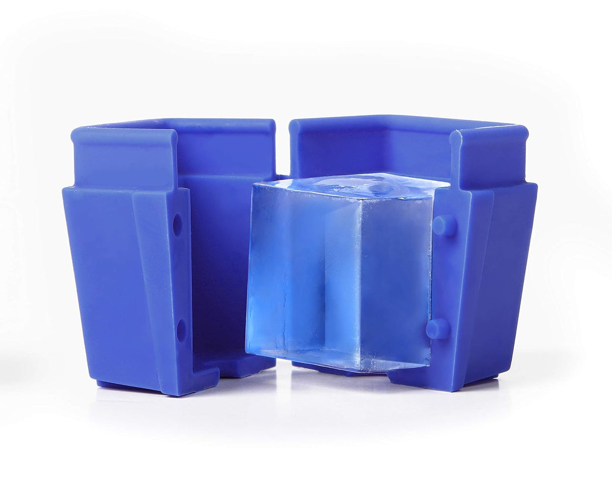 Dexas ice•ology Bandeja de silicona transparente para hacer hielo de cóctel transparente, 4 unidades