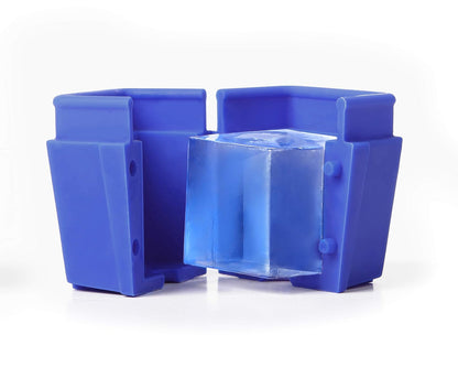 Dexas ice•ology Bandeja de silicona transparente para hacer hielo de cóctel transparente, 4 unidades