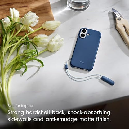 Beats - Funda en Modo Horizontal con MagSafe de Beats para el iPhone 17 con Control de la Cámara, Soporte y Correa, Acabado Mate con Forro de Microfibra – Azul subsuelo