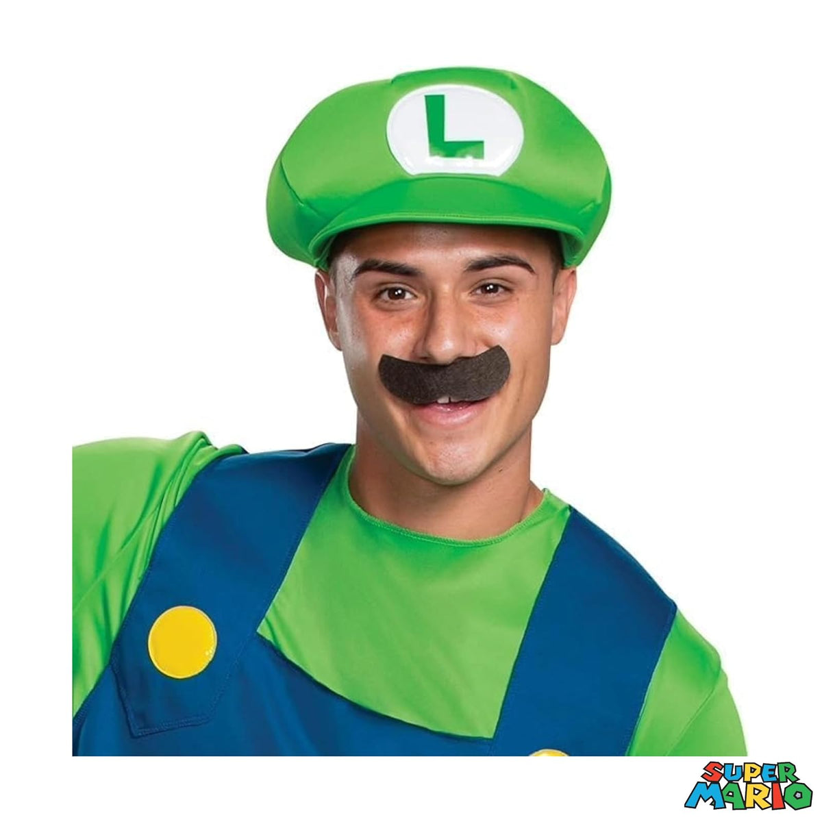 Disguise - Disfraz de Nintendo Super Mario Bros Luigi para adultos, color verde