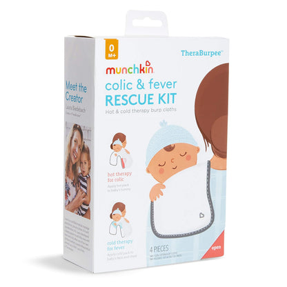Munchkin TheraBurpee Colic & Fever Rescue Kit with Hot & Cold Therapy Burp Cloths