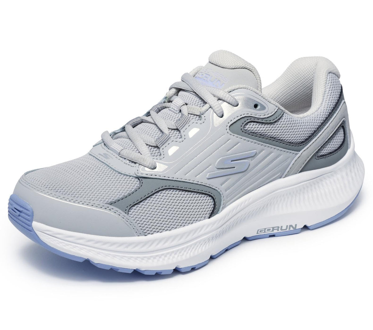 Skechers Go Run Consistent 2.0 Advantage Tenis para Correr Mujer - 26.0 cm - gris - lavanda
