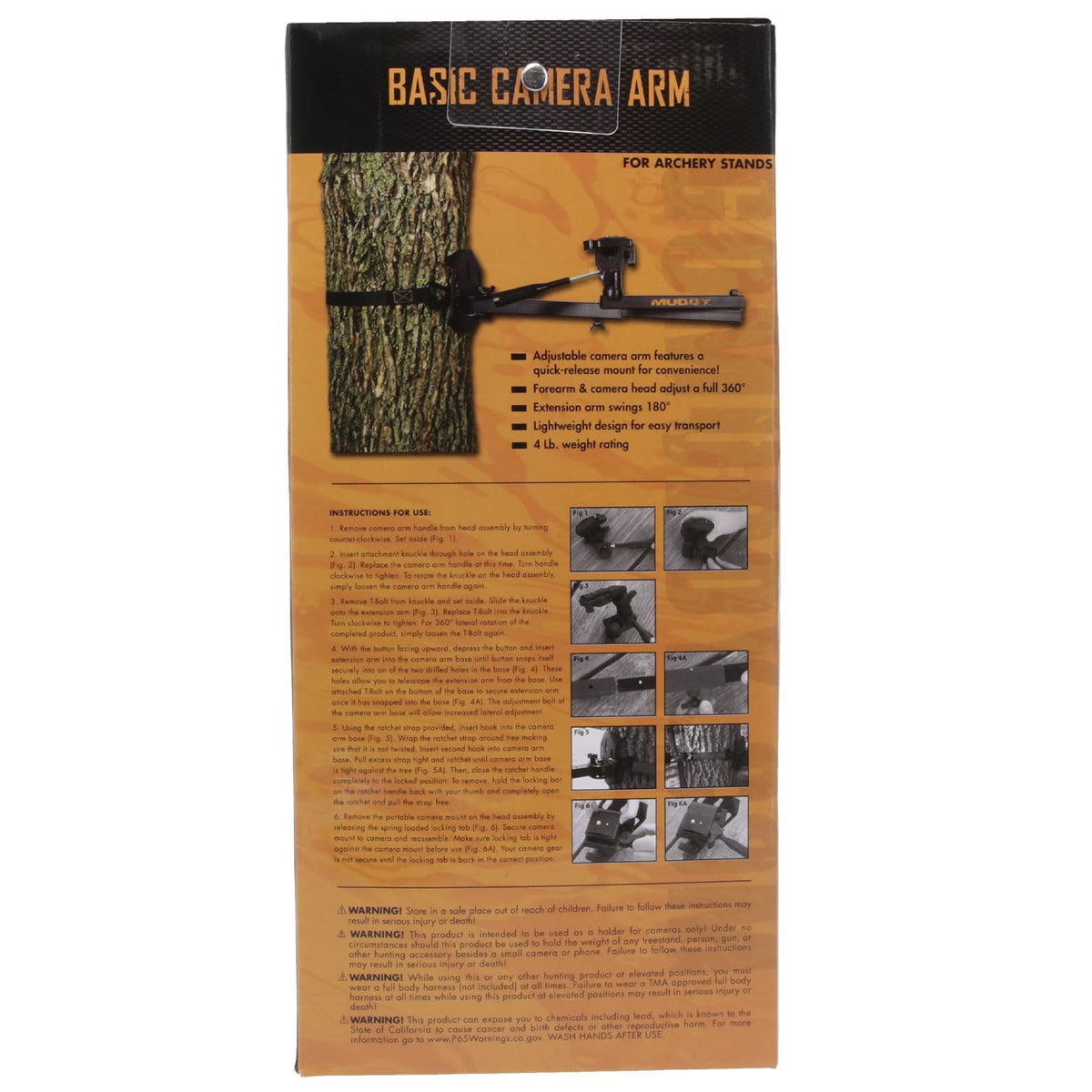 Muddy Basic Brazo para cámara, Negro Arm, Black