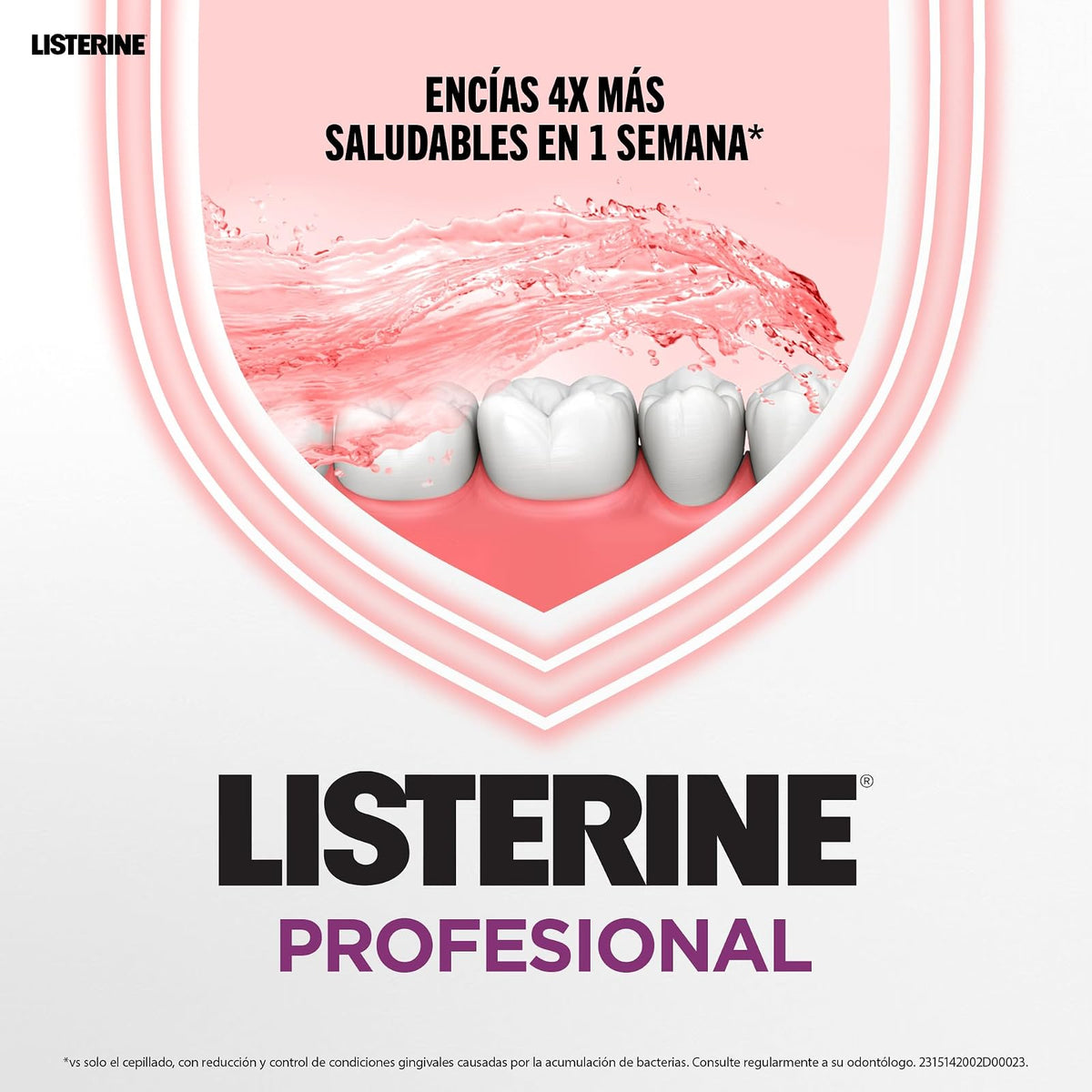 LISTERINE® Enjuague Bucal PROFESIONAL​ EXPERTO EN ENCÍAS 250mL