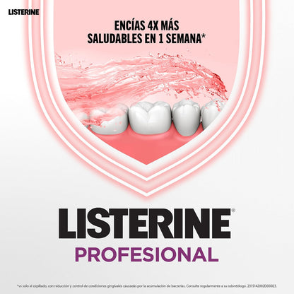 LISTERINE® Enjuague Bucal PROFESIONAL​ EXPERTO EN ENCÍAS 250mL