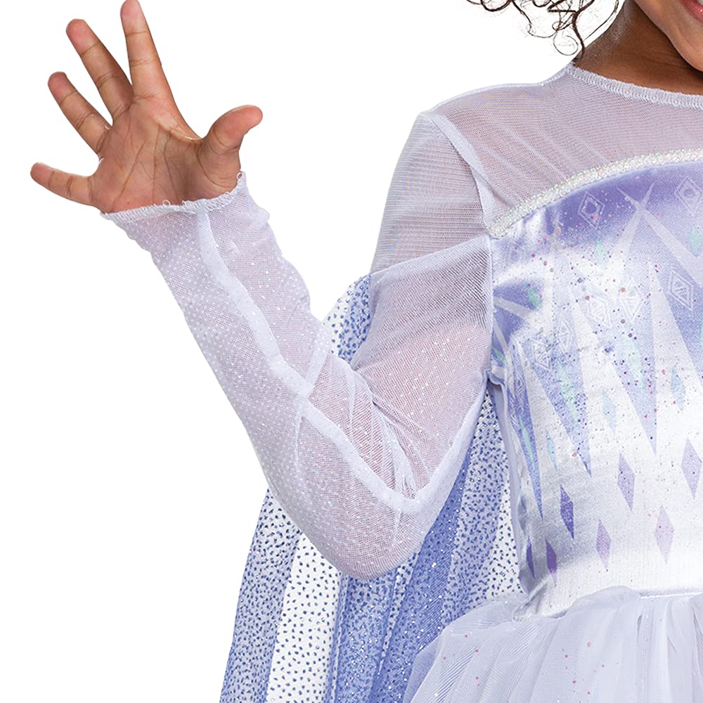 Disguise, Disfraz de Reina de la Nieve Elsa para Niñas, Vestido Tutú Oficial de Disney Frozen 2 para Niñas Pequeñas, Talla Clásica (T2)