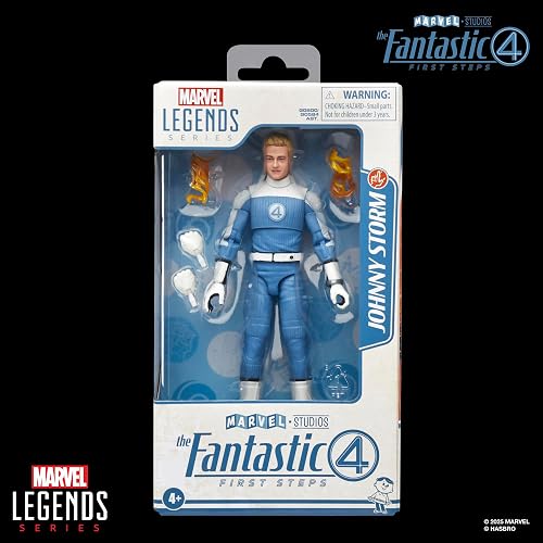 Marvel Legends Johnny Storm, Los 4 Fantásticos: Primeros Pasos, Figura de Acción 15 cm