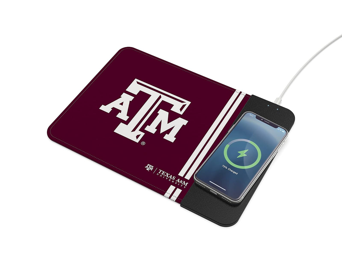 SOAR NCAA - Alfombrilla de Mouse de Carga inalámbrica, Texas A&M Aggies