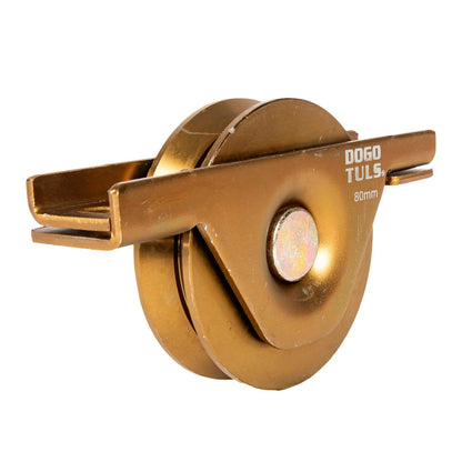 Dogotuls ZF5340 Rueda para portón de acero v soporte 80mm