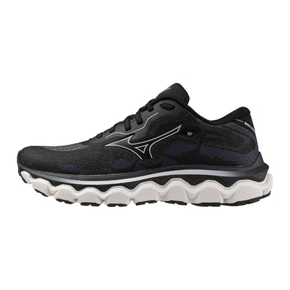 Mizuno Women's Wave Horizon 7 Running Shoe para Mujer - 27.0 cm B - Black-Nimbus Cloud