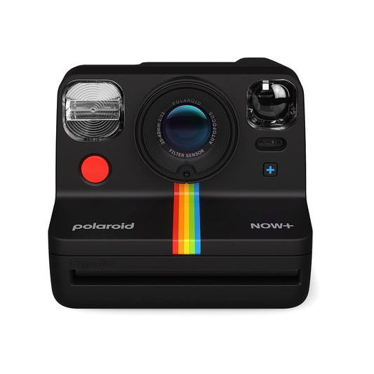 Polaroid Now+ 2ª generación de película instantánea Tipo I, con conexión Bluetooth, cámara controlada, Color Negro (9076)