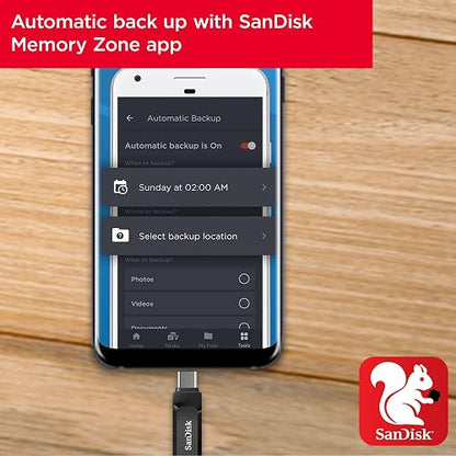SanDisk Unidad Flash USB Tipo C de 256 GB, Color Negro, SDDDC3-256G-G46
