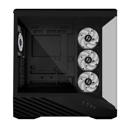 Lian LI Vector V100 Black – ARGB Full Tower ATX/mATX/ITX Case Pro Gaming Look