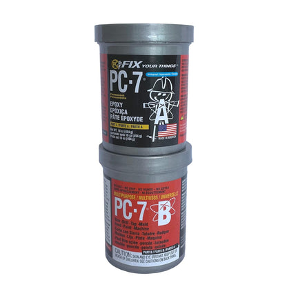 PC-Products PC-11 Pasta Adhesiva Epóxica de Dos Partes, Grado Marino - 1 lb in Two Cans